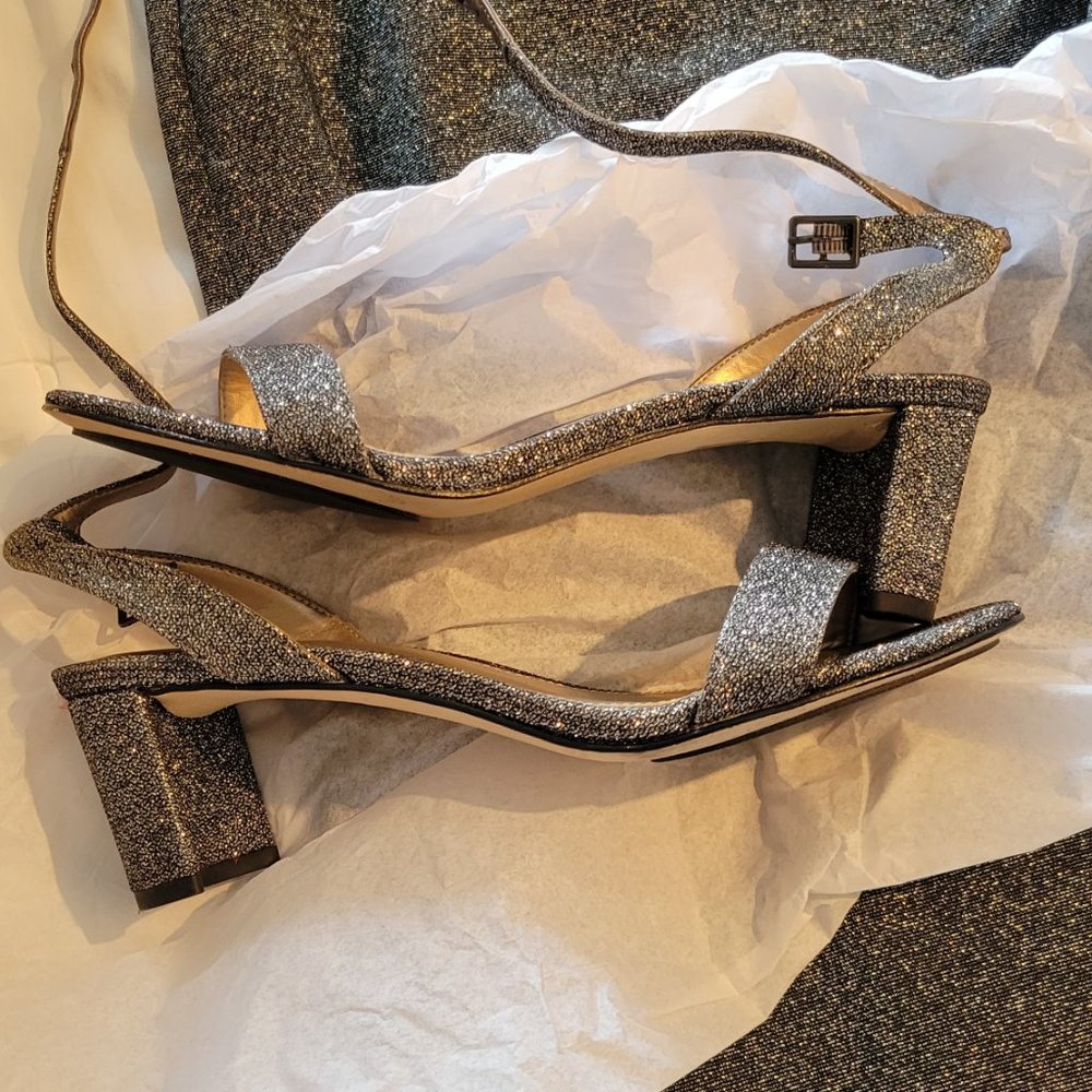 Pelle moda strappy silver heel sandal - Picture 3 of 13